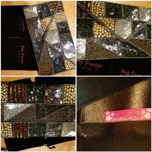 pink pewter Bags - SEQUIN CLUTCH pink pewter Bags - SEQUIN CLUTCH